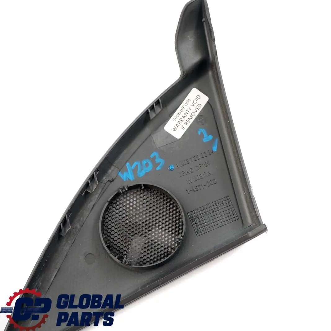  Mercedes-Benz C W203 Door Tweeter Speaker Cover Grille Right Black - SKU A2037250294-2 - Part number A2037250294