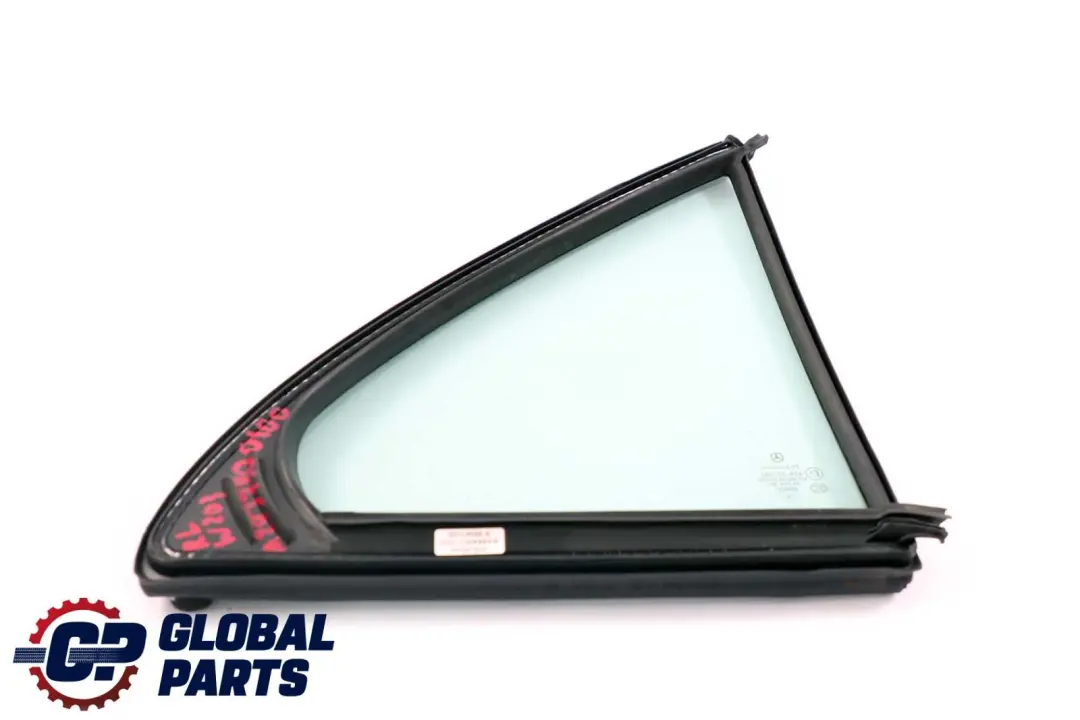 Left N/S Side Window Green Glass AS2 to Mercedes C-Class W203 Rear with Part number A2037300100 Mercedes C-Class W203 Rear Left N/S Side Window Green Glass AS2 - SKU A2037300100 - Part number A2037300100