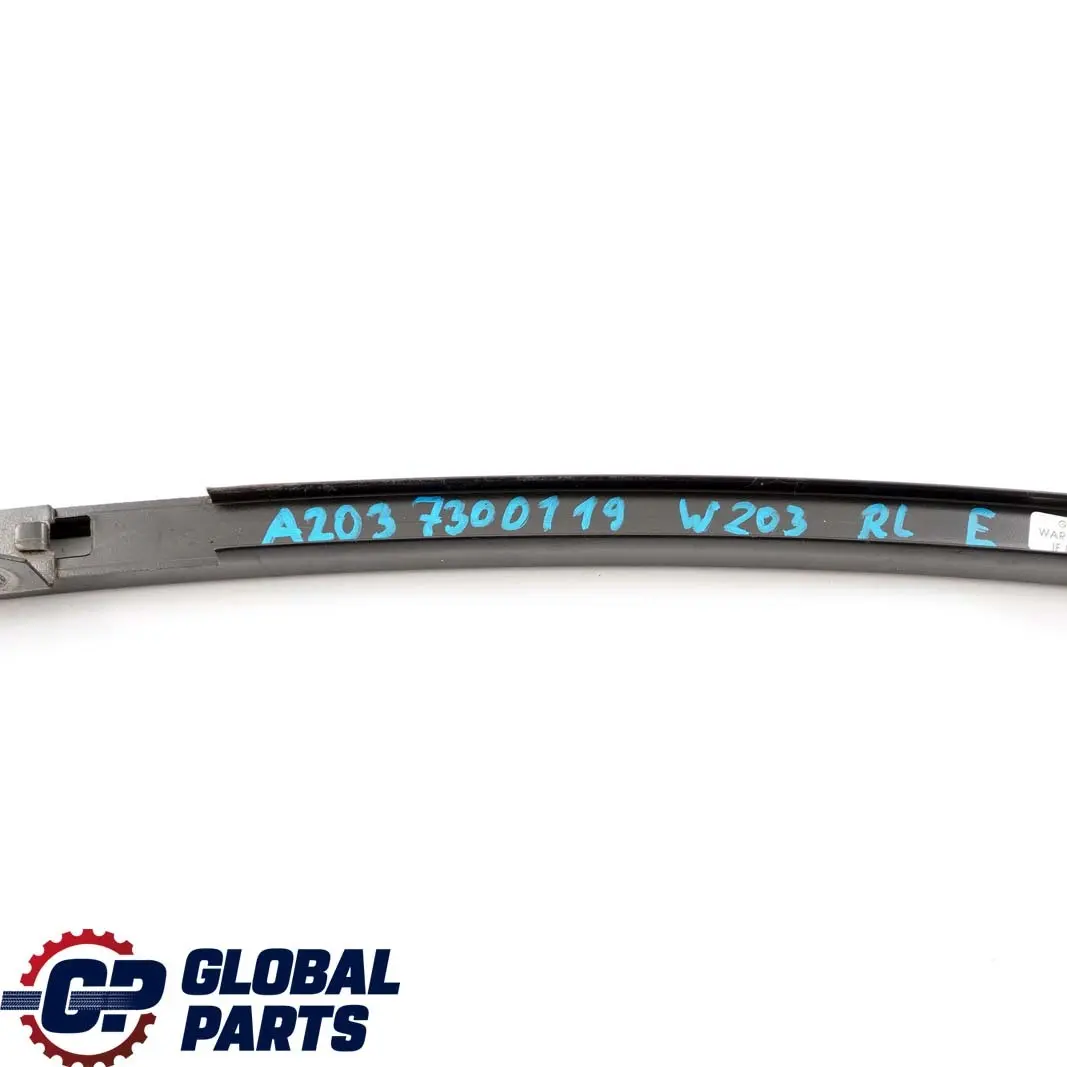 Mercedes-Benz C-Class W203 Rear Left N/S Window Staybar Trim Strip Moulding to with Part number A2037300119 Mercedes-Benz C-Class W203 Rear Left N/S Window Staybar Trim Strip Moulding - SKU A2037300119 - Part number A2037300119