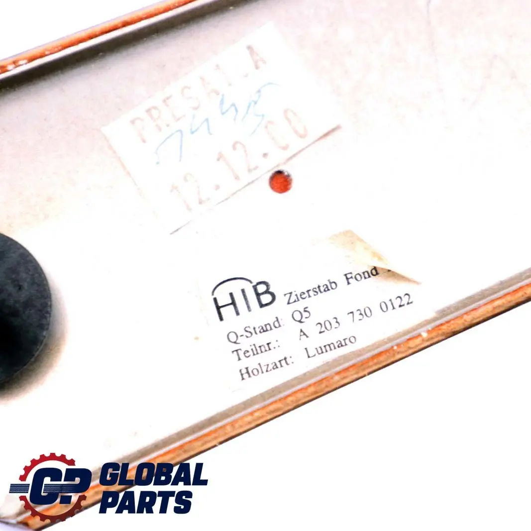  Mercedes-Benz C-Class W203 Wood Strip Cover Trim Door Rear Left N/S - SKU A2037300122 - Part number A2037300122