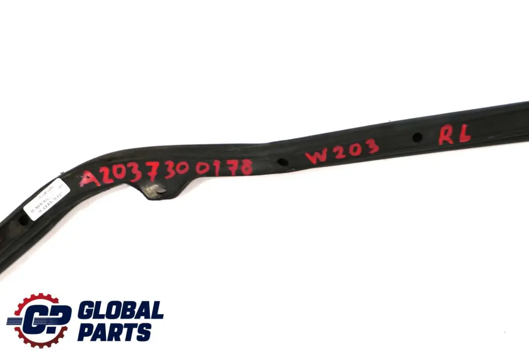 Left Door N/S Seal Gasket Weatherstrip to Mercedes C-Class W203 Rear with Part number A2037300178 Mercedes C-Class W203 Rear Left Door N/S Seal Gasket Weatherstrip - SKU A2037300178 - Part number A2037300178