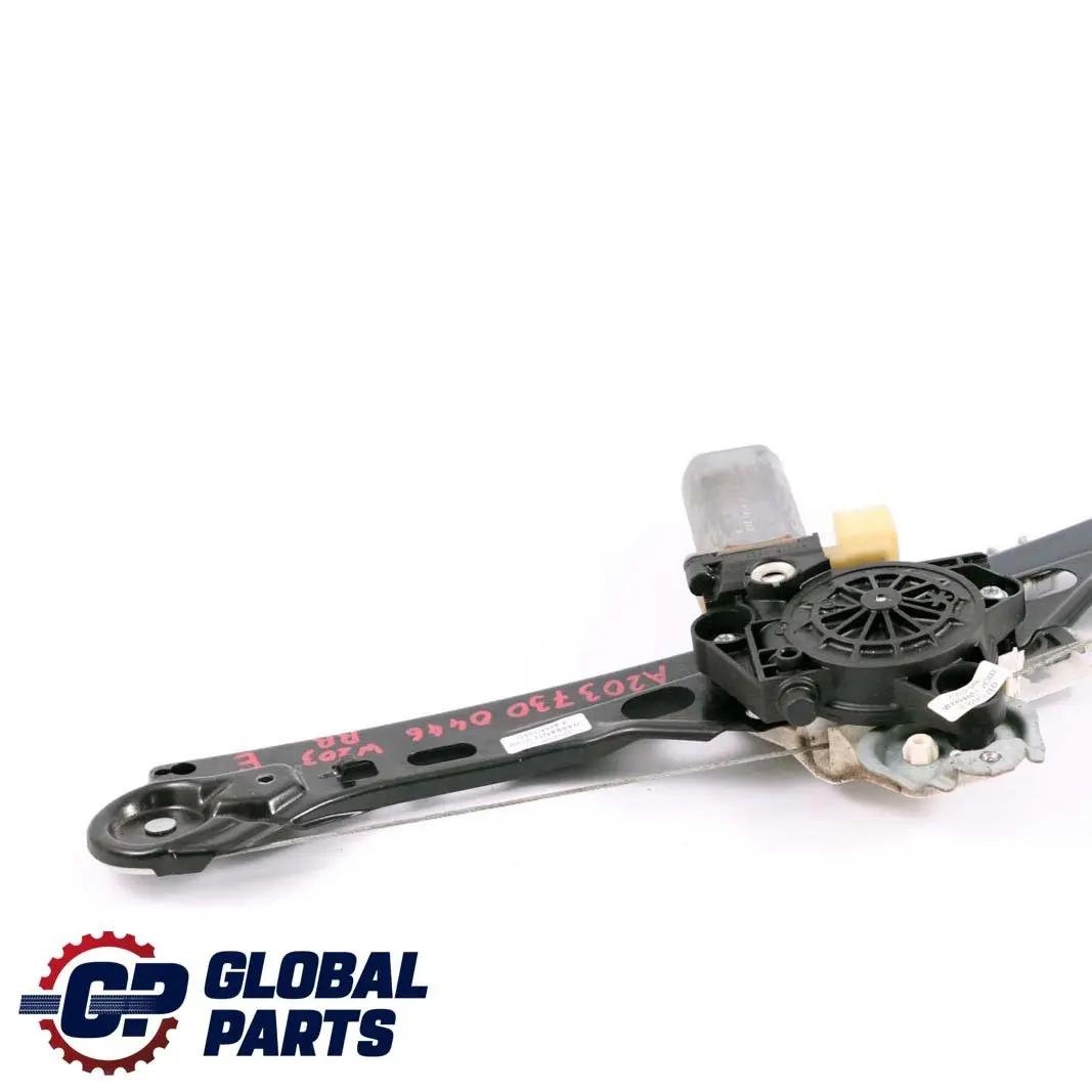 Mercedes W203 Rear Right Door Window Regulator Lift Electric - SKU A2037300446 - Part number A2037300446