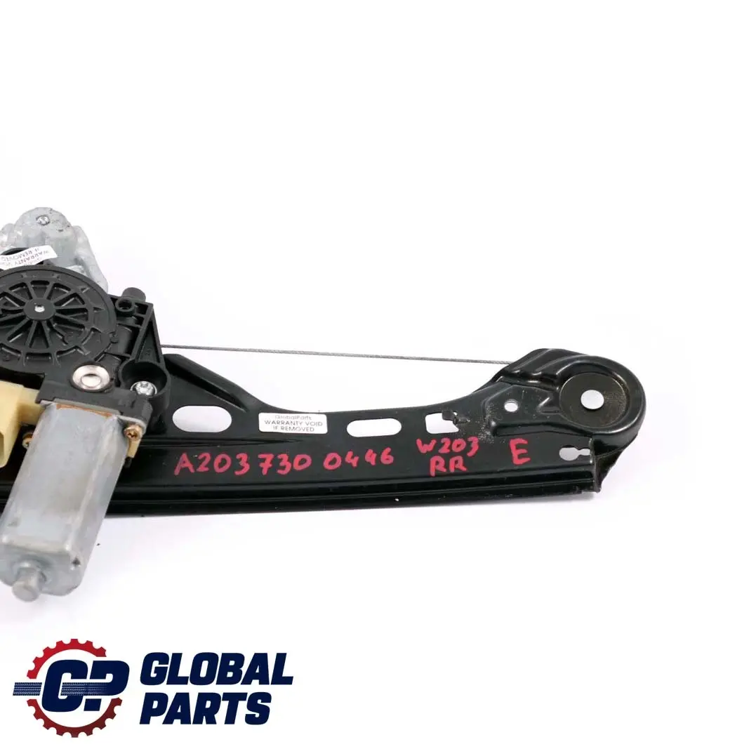 Regolatore alzacristalli posteriore destro elettrico per Mercedes C W203 con numero di parte A2037300446 Mercedes C W203 Regolatore alzacristalli posteriore destro elettrico - SKU A2037300446 - Numero di parte A2037300446