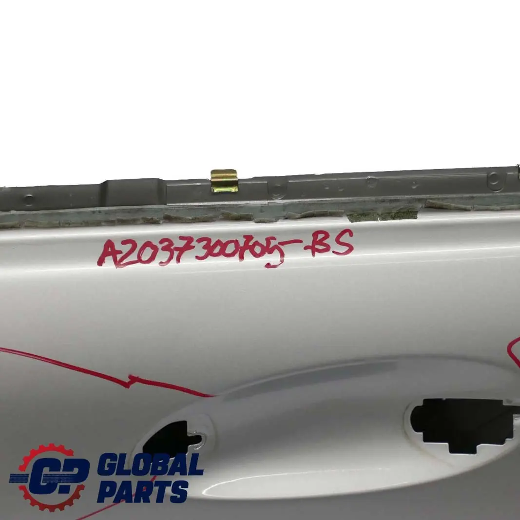 Mercedes Benz Classe C W203 Porta Posteriore SX Brillante Argento Metallizzato - - SKU A2037300705-BS - Numero di parte A2037300705