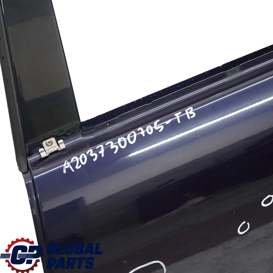 Mercedes-Benz C-Class W203 Door Rear Left N/S Tanzanite Blue Metallic - 359 to with Part number A2037300705 Mercedes-Benz C-Class W203 Door Rear Left N/S Tanzanite Blue Metallic - 359 - SKU A2037300705-TB - Part number A2037300705
