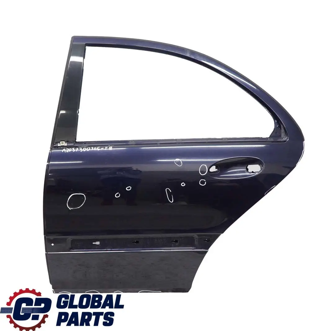  Mercedes-Benz W203 Porte Arriere Gauche Tanzanitblau Metallique - 359 - SKU A2037300705-TB - Numéro de pièce A2037300705