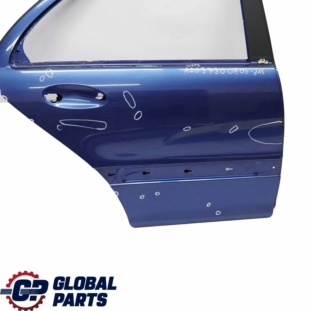 Benz Classe C W203 Porta Posteriore Destra Jaspisblu Blu Metallizzato - Mercedes - SKU A2037300805-JAS - Numero di parte A2037300805