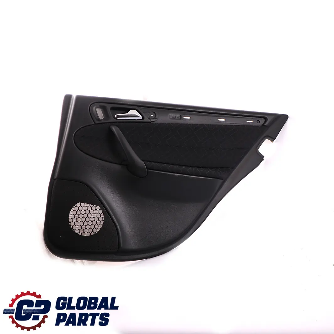 Mercedes-Benz C-Class W203 Rear Right O/S Door Card Trim Panel Cloth Black