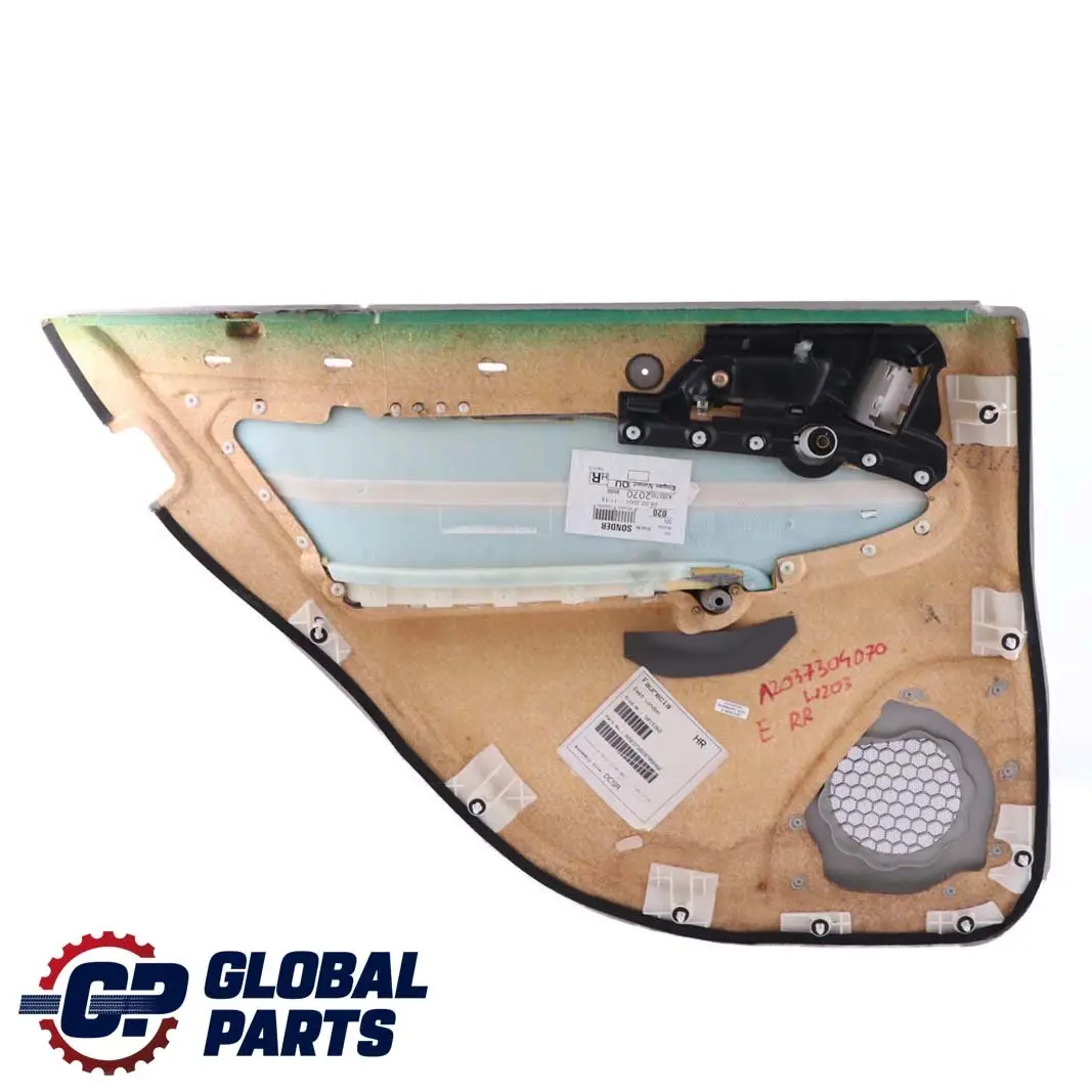  Mercedes-Benz C-Class W203 Rear Right O/S Door Card Trim Panel Cloth Beige - SKU A2037304070 - Part number A2037304070
