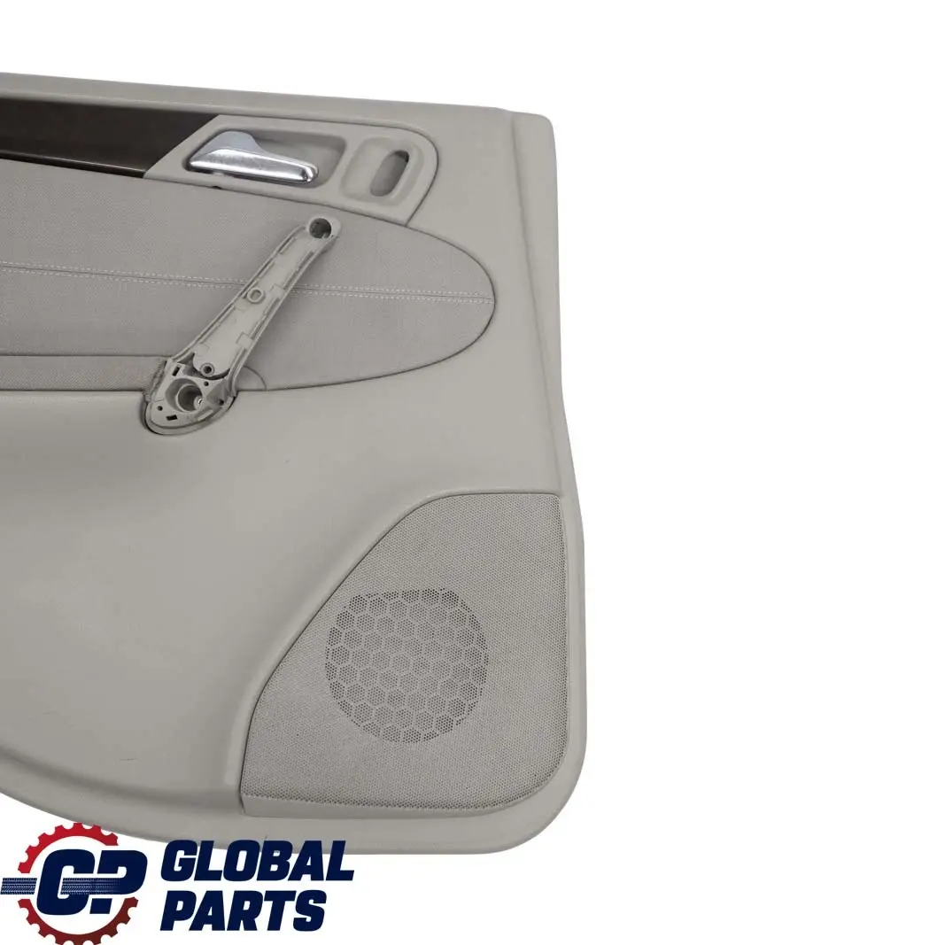 Mercedes W203 Trasera Izquierda Panel de Tarjeta de Puerta Tela Gris alpaca - SKU A2037304162 - Número de pieza A2037304162