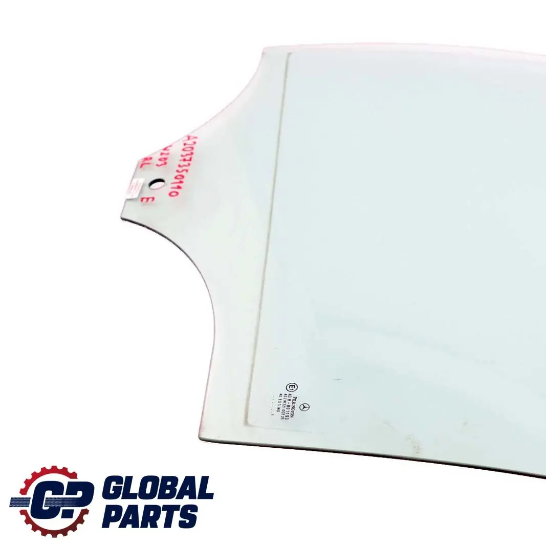 Mercedes-Benz C-Class W203 Rear Left N/S Window Glass Green AS2 to with Part number A2037350110 Mercedes-Benz C-Class W203 Rear Left N/S Window Glass Green AS2 - SKU A2037350110 - Part number A2037350110