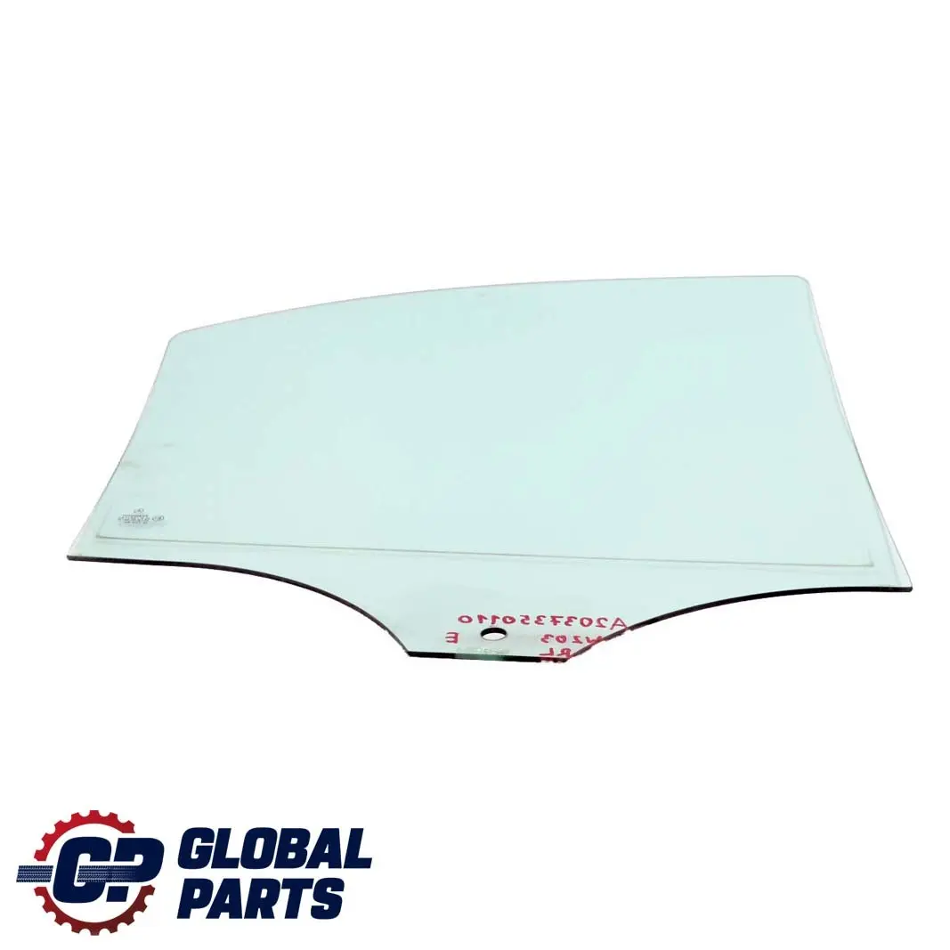 Mercedes-Benz C-Class W203 Rear Left N/S Window Glass Green AS2 to with Part number A2037350110 Mercedes-Benz C-Class W203 Rear Left N/S Window Glass Green AS2 - SKU A2037350110 - Part number A2037350110
