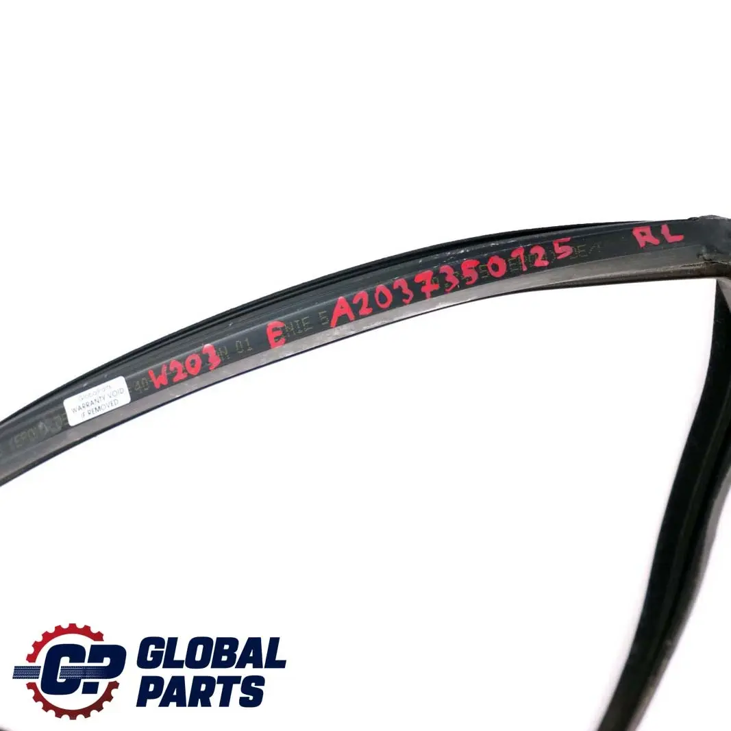  Mercedes-Benz C-Class W203 Rear Left Door Window Guide Seal Gasket - SKU A2037350125 - Part number A2037350125