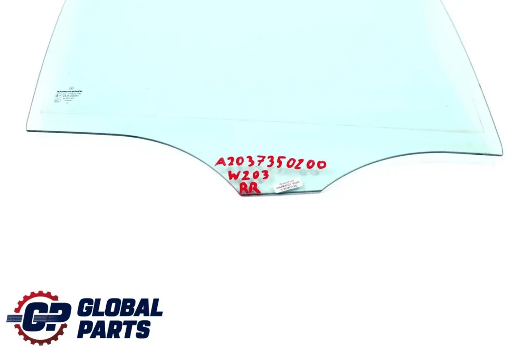 Mercedes-Benz Classe C W203 Vetro Posteriore Destro O/S Verde As2 per con numero di parte A2037350200 Mercedes-Benz Classe C W203 Vetro Posteriore Destro O/S Verde As2 - SKU A2037350200 - Numero di parte A2037350200