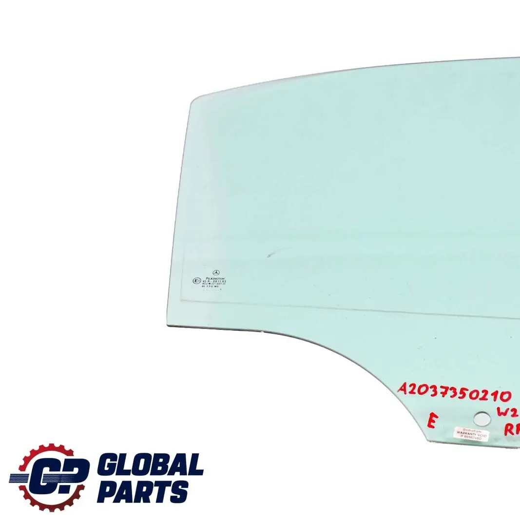  Mercedes-Benz Classe C W203 Vetro Posteriore Destro Verde AS2 - SKU A2037350210 - Numero di parte A2037350210