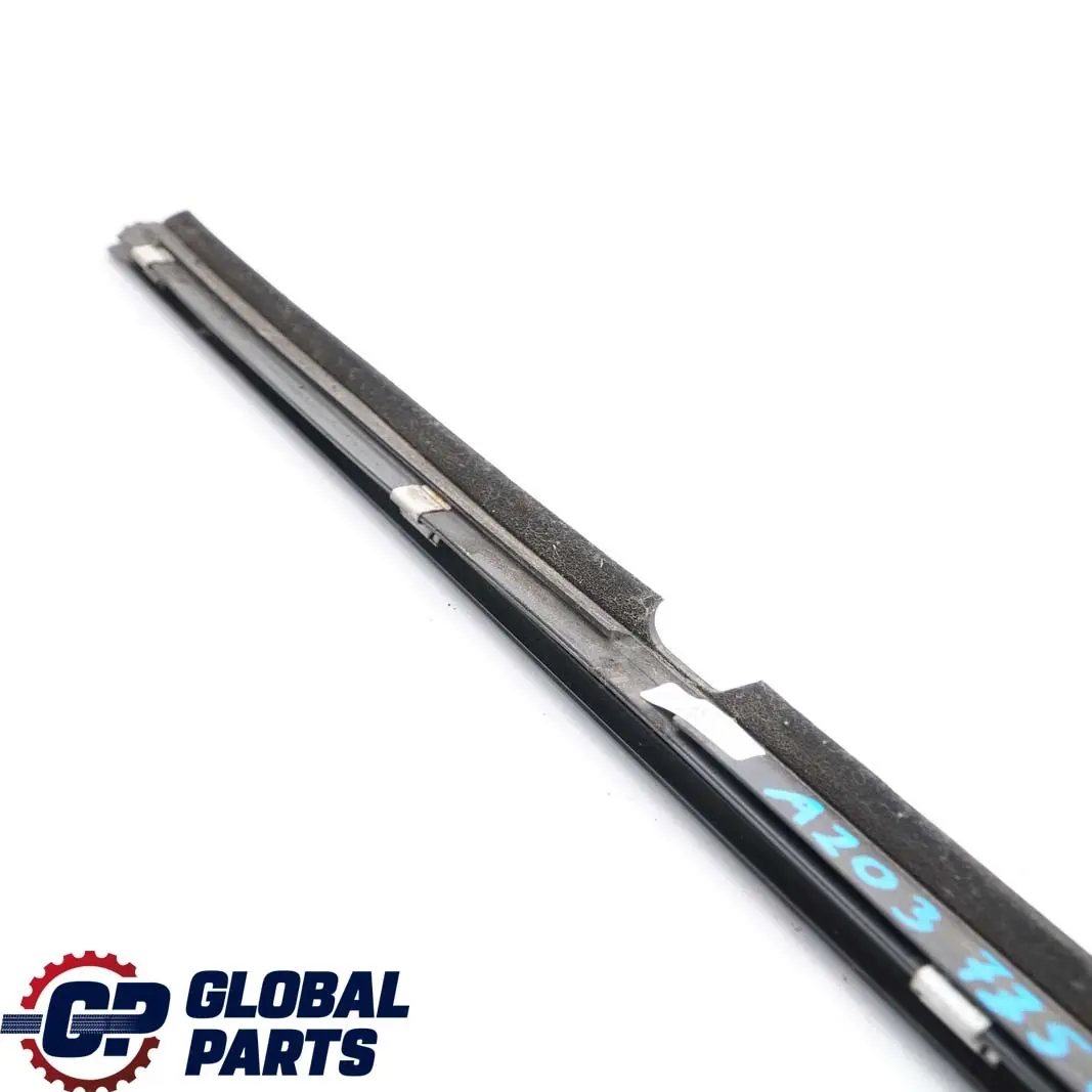 Left N/S Window Outer Trim Strip Moulding to Mercedes W203 Rear with Part number A2037350565 Mercedes W203 Rear Left N/S Window Outer Trim Strip Moulding - SKU A2037350565 - Part number A2037350565