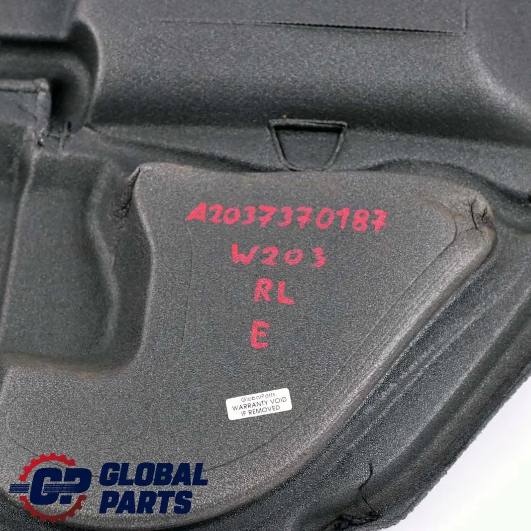  Mercedes-Benz C W203 Hinten links Innentürisolierung Dichtung - SKU A2037370187 - Teilenummer A2037370187