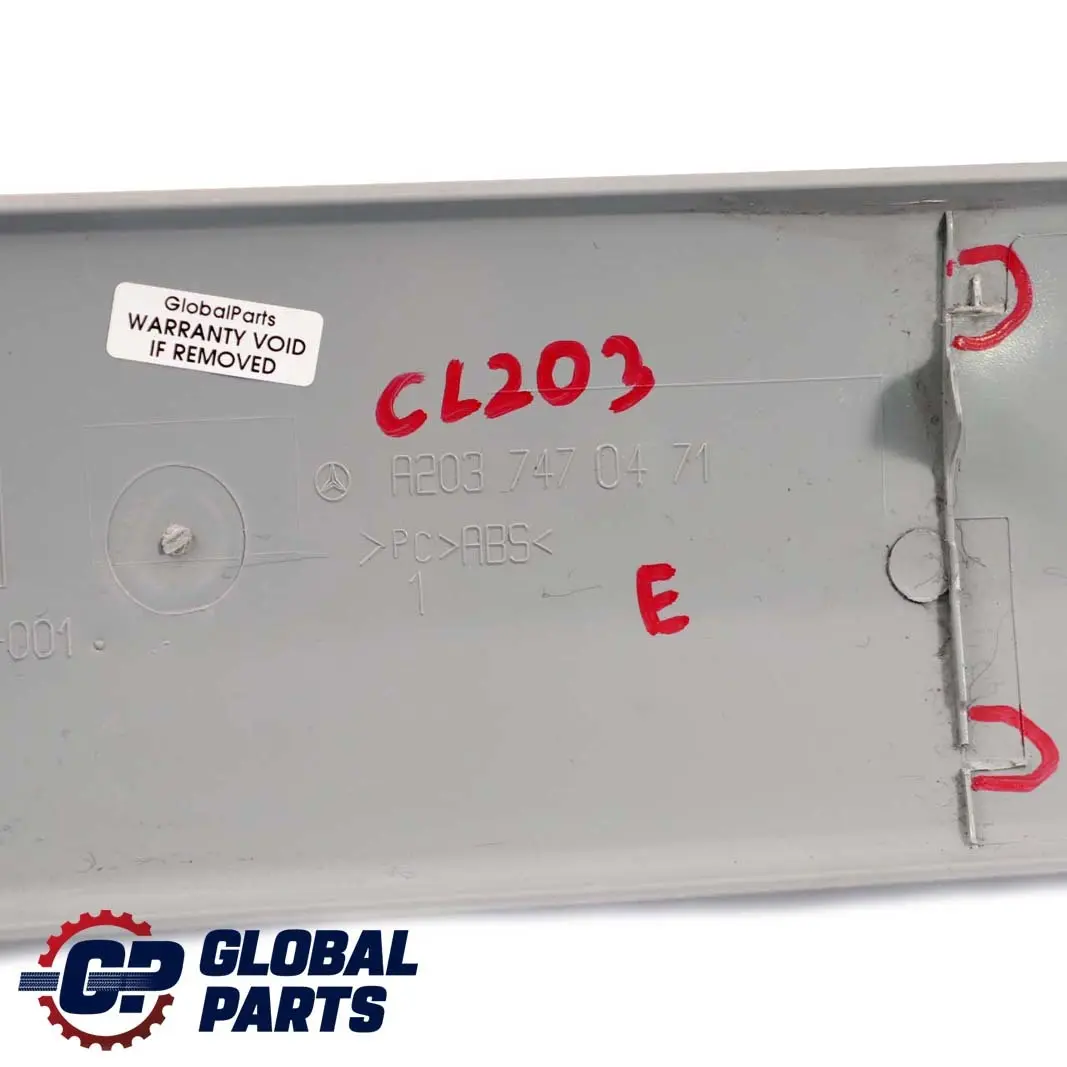 Mercedes-Benz CLC CL203 Rear Panel Door Boot Trunk Cover Trim Top to with Part number A2037470471 Mercedes-Benz CLC CL203 Rear Panel Door Boot Trunk Cover Trim Top - SKU A2037470471 - Part number A2037470471