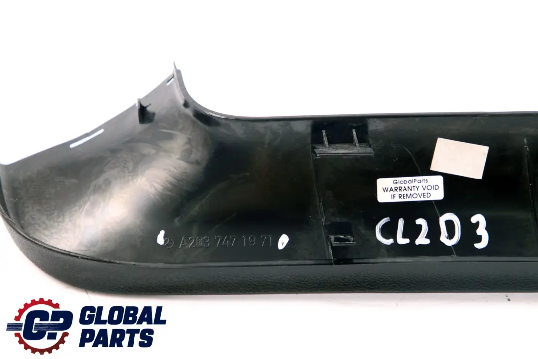 Mercedes-Benz CLC-Class CL203 Rear Trim Cover Left N/S Window Frame to with Part number A2037471971 Mercedes-Benz CLC-Class CL203 Rear Trim Cover Left N/S Window Frame - SKU A2037471971 - Part number A2037471971