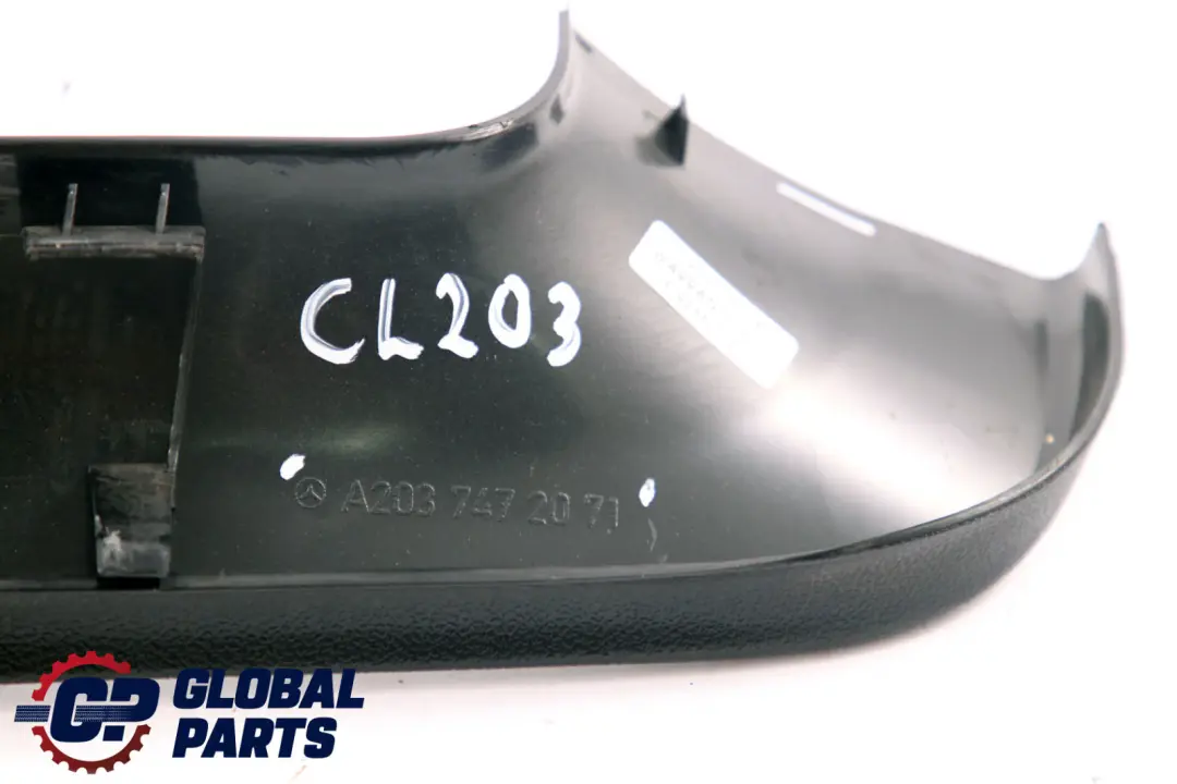 Trim Cover Right O/S Window Frame to Mercedes CLC-Class CL203 Rear with Part number A2037472071 Mercedes CLC-Class CL203 Rear Trim Cover Right O/S Window Frame - SKU A2037472071 - Part number A2037472071
