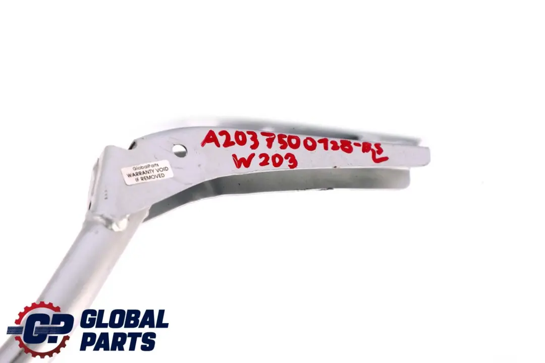 Mercedes C W203 Trunk Tailgate Rear Left Hinge Brilliant Silver - SKU A2037500128-BS - Part number A2037500128