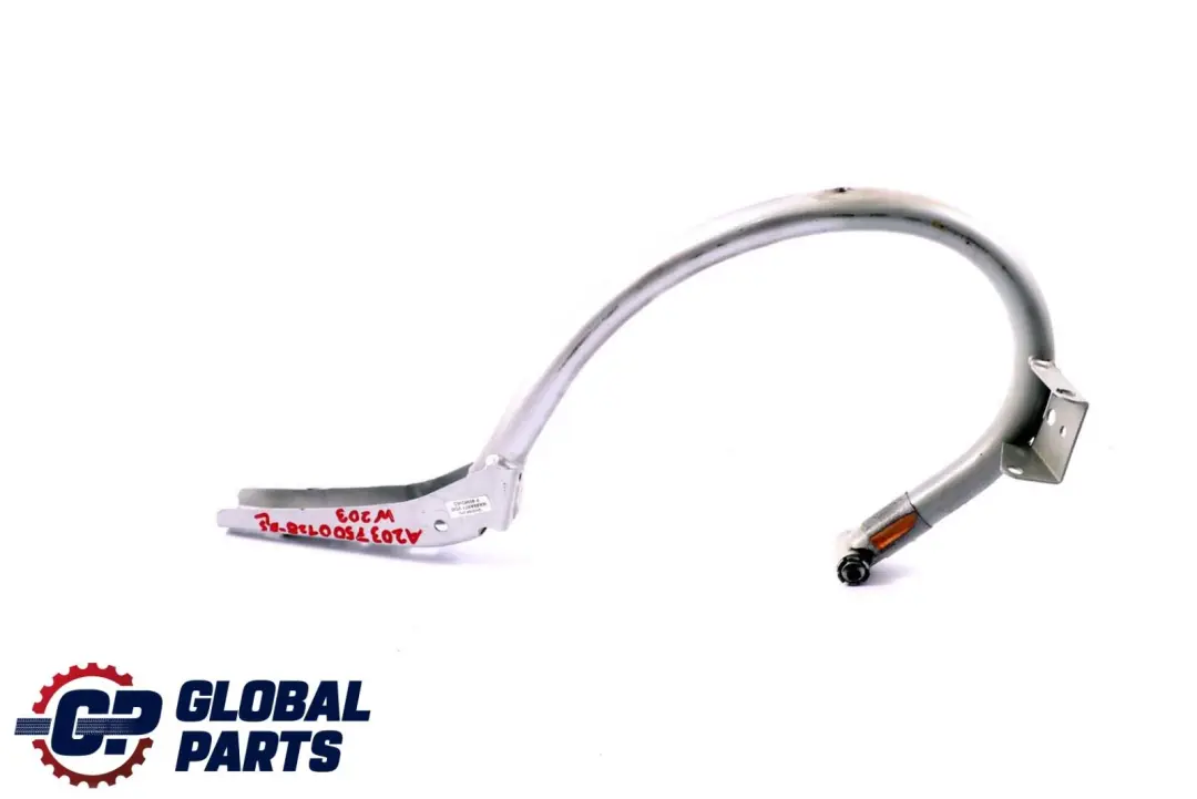 Mercedes C W203 Trunk Tailgate Rear Left Hinge Brilliant Silver - SKU A2037500128-BS - Part number A2037500128