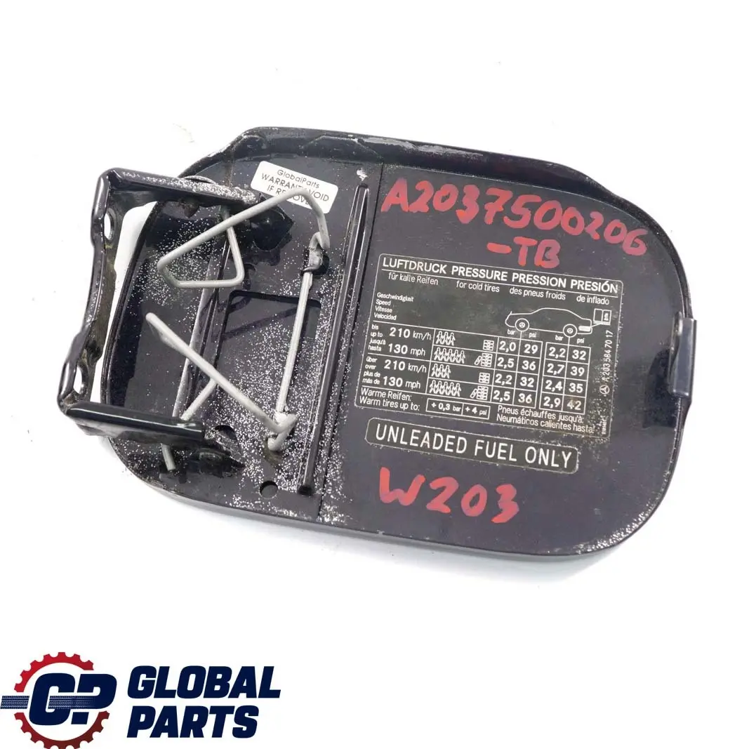 Tapa del Deposito De Combustible Azul Tanzanita Metalizado 359 para Mercedes W203 con número de pieza A2037500206 Mercedes W203 Tapa del Deposito De Combustible Azul Tanzanita Metalizado 359 - SKU A2037500206-TB - Número de pieza A2037500206