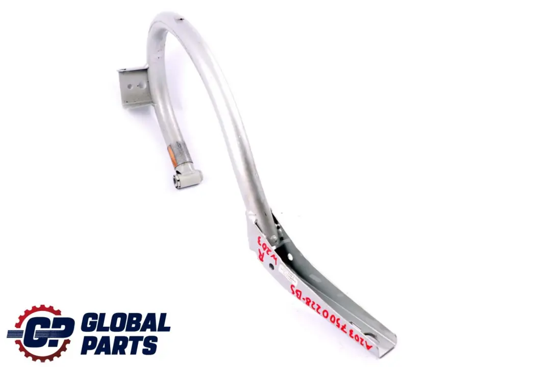 Trunk Tailgate Hinge Right O/S Brilliant Silver - 9744 to Mercedes W203 with Part number A2037500228 Mercedes W203 Trunk Tailgate Hinge Right O/S Brilliant Silver - 9744 - SKU A2037500228-BS - Part number A2037500228