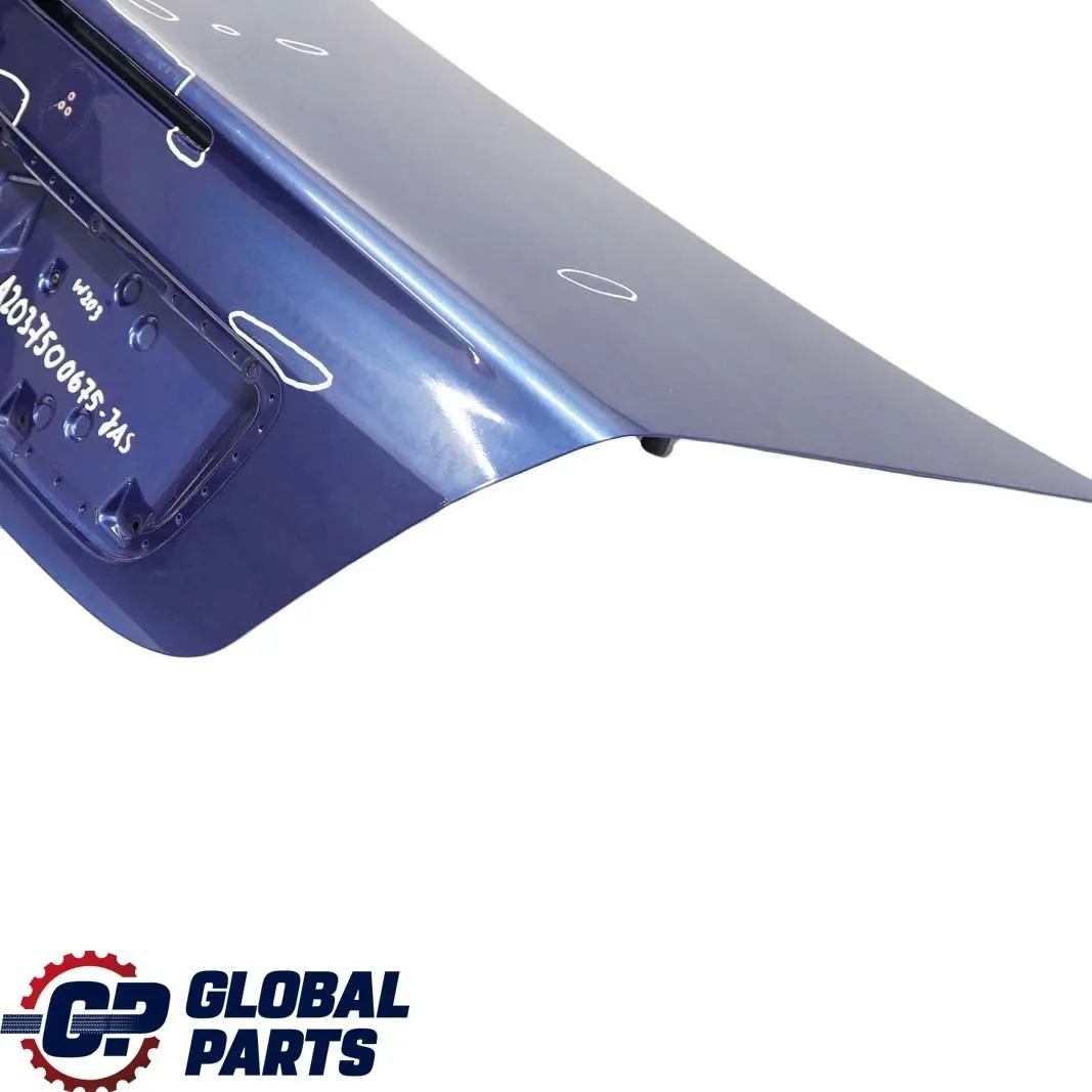 Mercedes-Benz C-Class W203 Boot Trunk Lid Tailgate Jaspisblau Blue - 345 to with Part number A2037500675 Mercedes-Benz C-Class W203 Boot Trunk Lid Tailgate Jaspisblau Blue - 345 - SKU A2037500675-JAS - Part number A2037500675