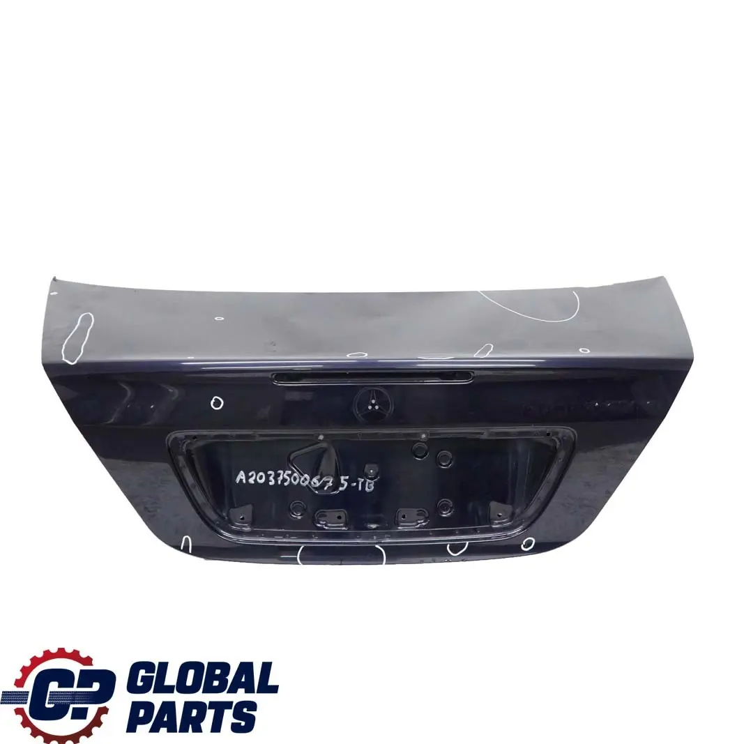 Mercedes-Benz C W203 Boot Trunk Lid Tailgate Tanzanite Blue Metallic - 359 to with Part number A2037500675 Mercedes-Benz C W203 Boot Trunk Lid Tailgate Tanzanite Blue Metallic - 359 - SKU A2037500675-TB - Part number A2037500675