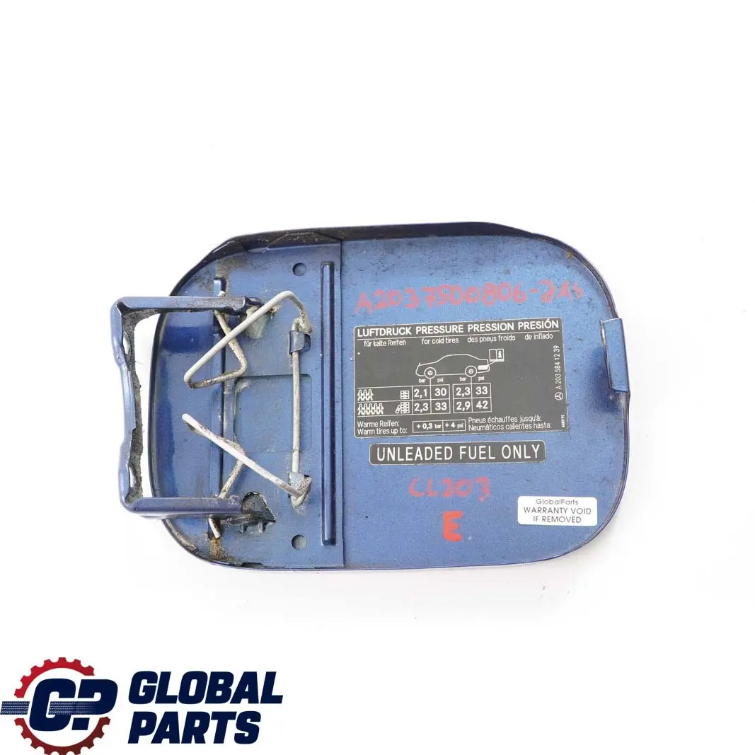  Mercedes-Benz C Cl203 Coperchio Tappo Serbatoio Jaspisblau Blue Metallic - 345 - SKU A2037500806-JAS - Numero di parte A2037500806