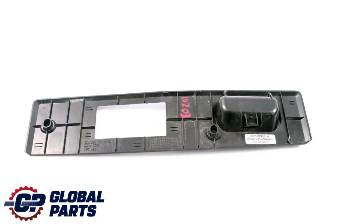 Trunk Boot Tailgate Rear Lock Cover Trim to Mercedes C CLK W203 C209 with Part number A2037580002 Mercedes C CLK W203 C209 Trunk Boot Tailgate Rear Lock Cover Trim - SKU A2037580002 - Part number A2037580002