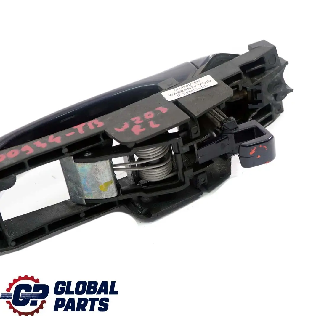 Left Door N/S Handle Tanzanite Blue Metallic - 359 to Mercedes C-Class W203 Rear with Part number A2037600934 Mercedes C-Class W203 Rear Left Door N/S Handle Tanzanite Blue Metallic - 359 - SKU A2037600934-TB - Part number A2037600934