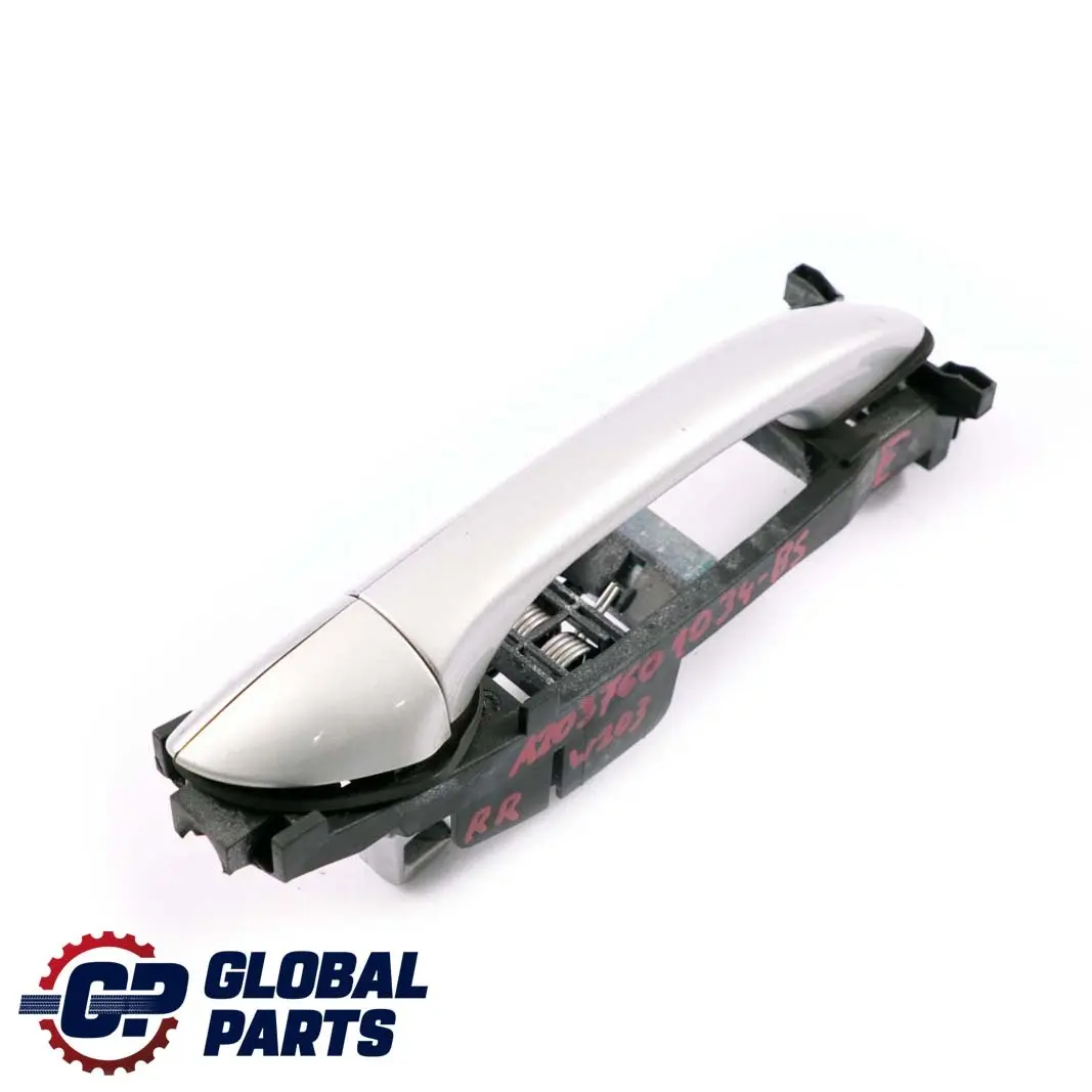 Mercedes-Benz C W203 Handle Rear Right Door Brilliant Silver 744 to with Part number A2037601034 Mercedes-Benz C W203 Handle Rear Right Door Brilliant Silver 744 - SKU A2037601034-BS - Part number A2037601034
