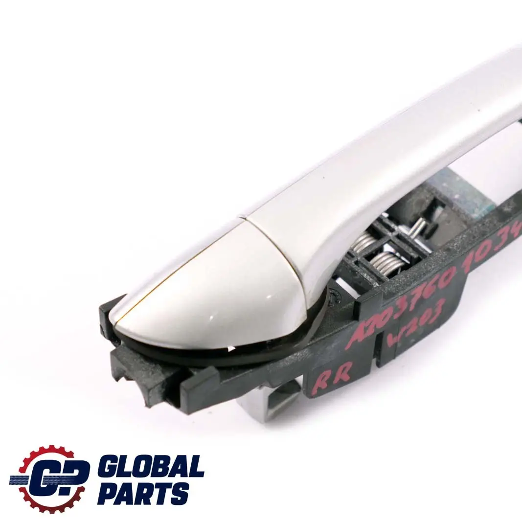  Mercedes-Benz C W203 Handle Rear Right Door Brilliant Silver 744 - SKU A2037601034-BS - Part number A2037601034