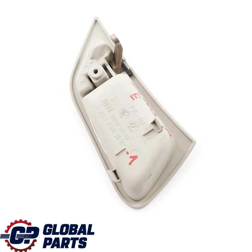 Mercedes CL203 Maniglia porta interna anteriore sinistra N/S cromata - SKU A2037601161-1 - Numero di parte A2037601161