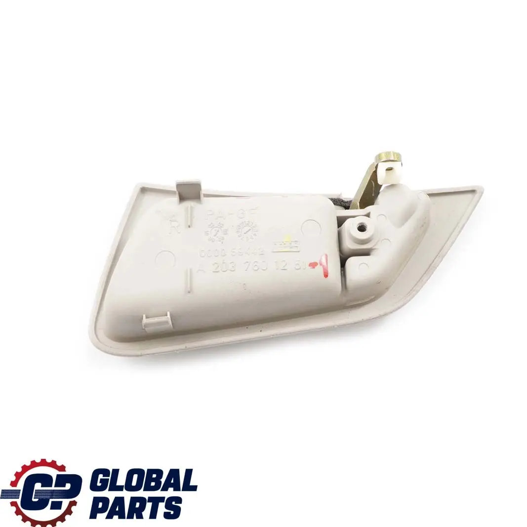 Maniglia porta interna anteriore destra cromata per Mercedes CL203 con numero di parte A2037601261 Mercedes CL203 Maniglia porta interna anteriore destra cromata - SKU A2037601261-1 - Numero di parte A2037601261