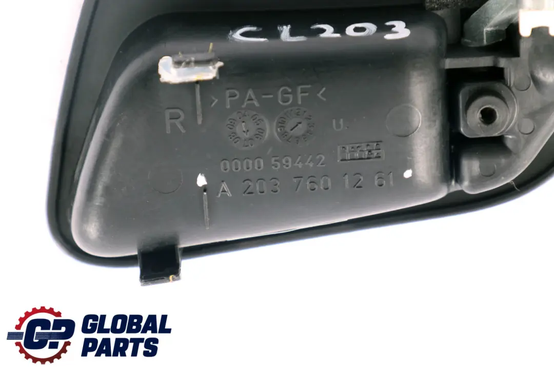 Maniglia interna anteriore destra Chrome per Mercedes CLC CL203 con numero di parte A2037601261 Mercedes CLC CL203 Maniglia interna anteriore destra Chrome - SKU A2037601261 - Numero di parte A2037601261