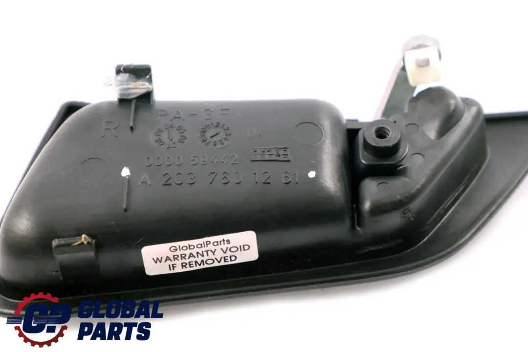 Tirador interior delantero derecho cromado para Mercedes CLC CL203 con número de pieza A2037601261 Mercedes CLC CL203 Tirador interior delantero derecho cromado - SKU A2037601261 - Número de pieza A2037601261