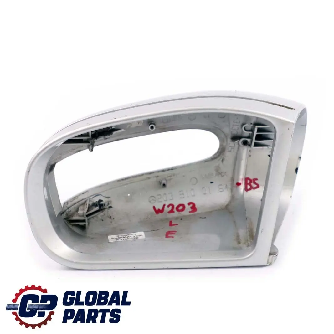  Mercedes-Benz C W203 Left Cover Cap Wing Mirror Brilliant Silver - SKU A2038100164-BS - Part number A2038100164
