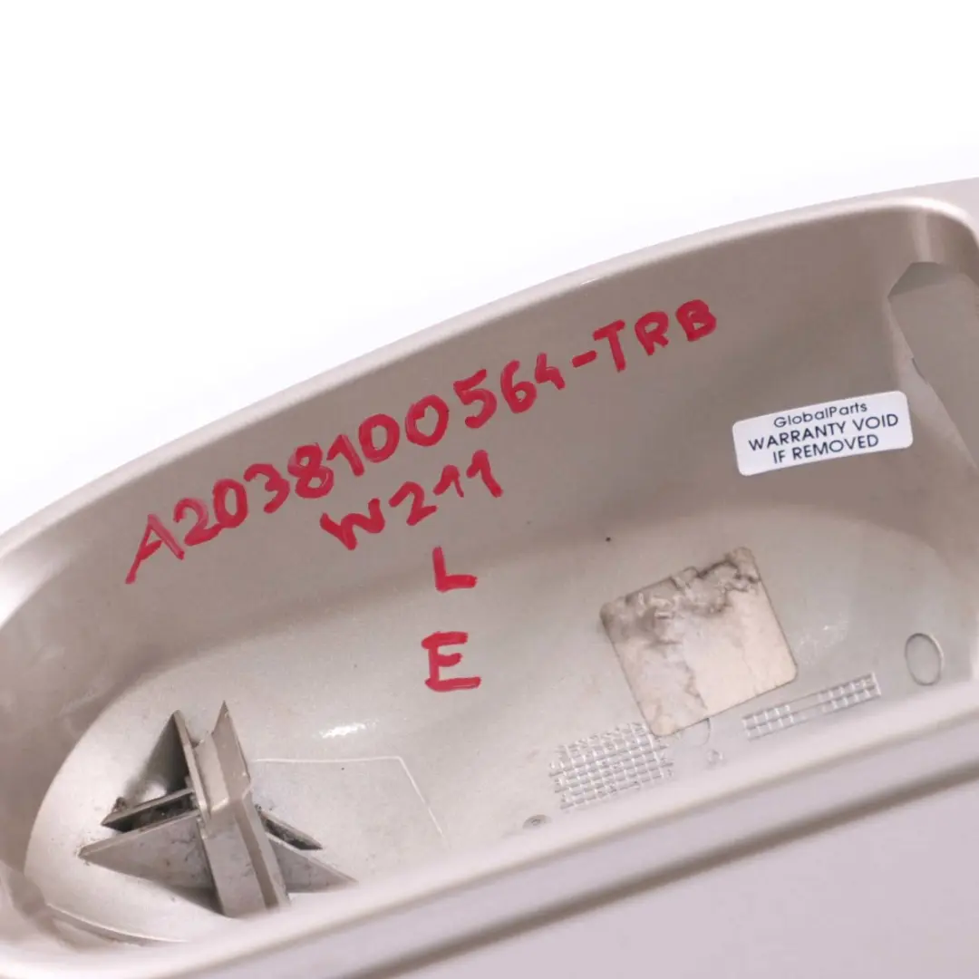  Mercedes-Benz E W211 Left Cover Wing Mirror Cap Travertine Beige - SKU A2038100564-TRB - Part number A2038100564