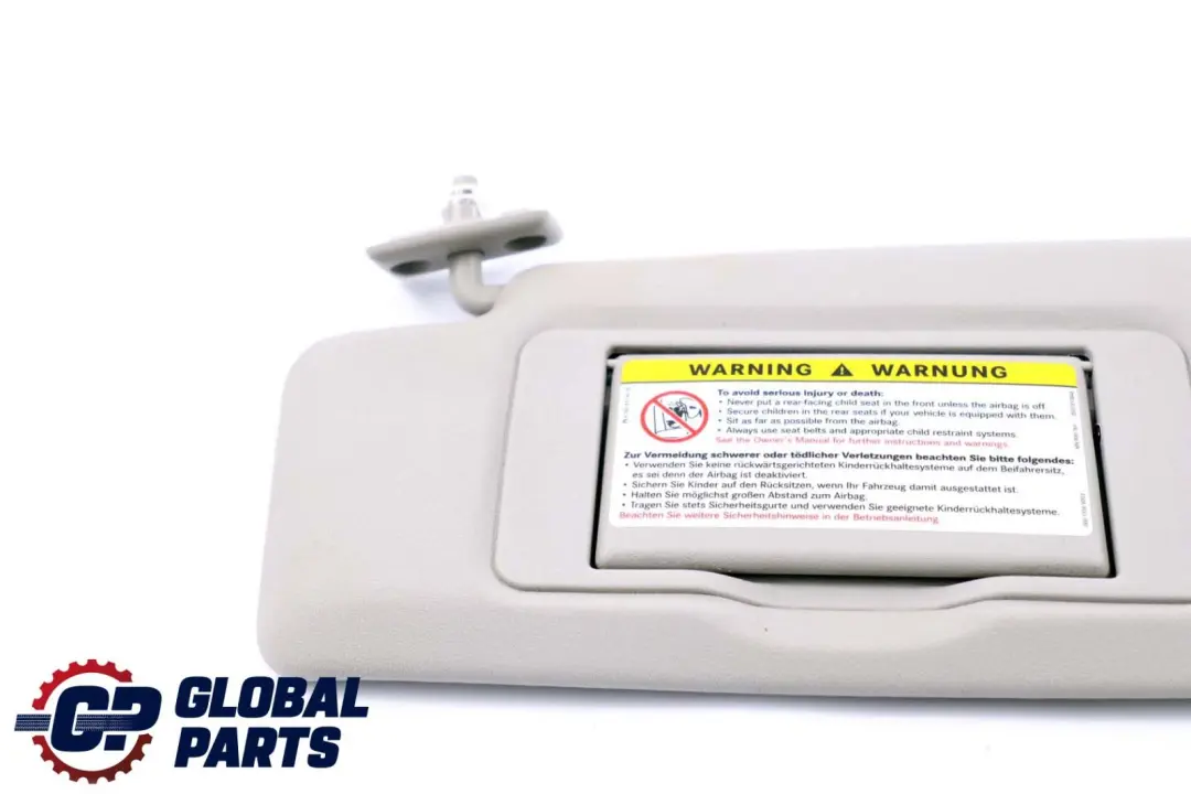 pare-soleil gauche gris pour Mercedes W203 à propos du numéro de pièce A2038102110 Mercedes W203 pare-soleil gauche gris - SKU A2038102110 - Numéro de pièce A2038102110