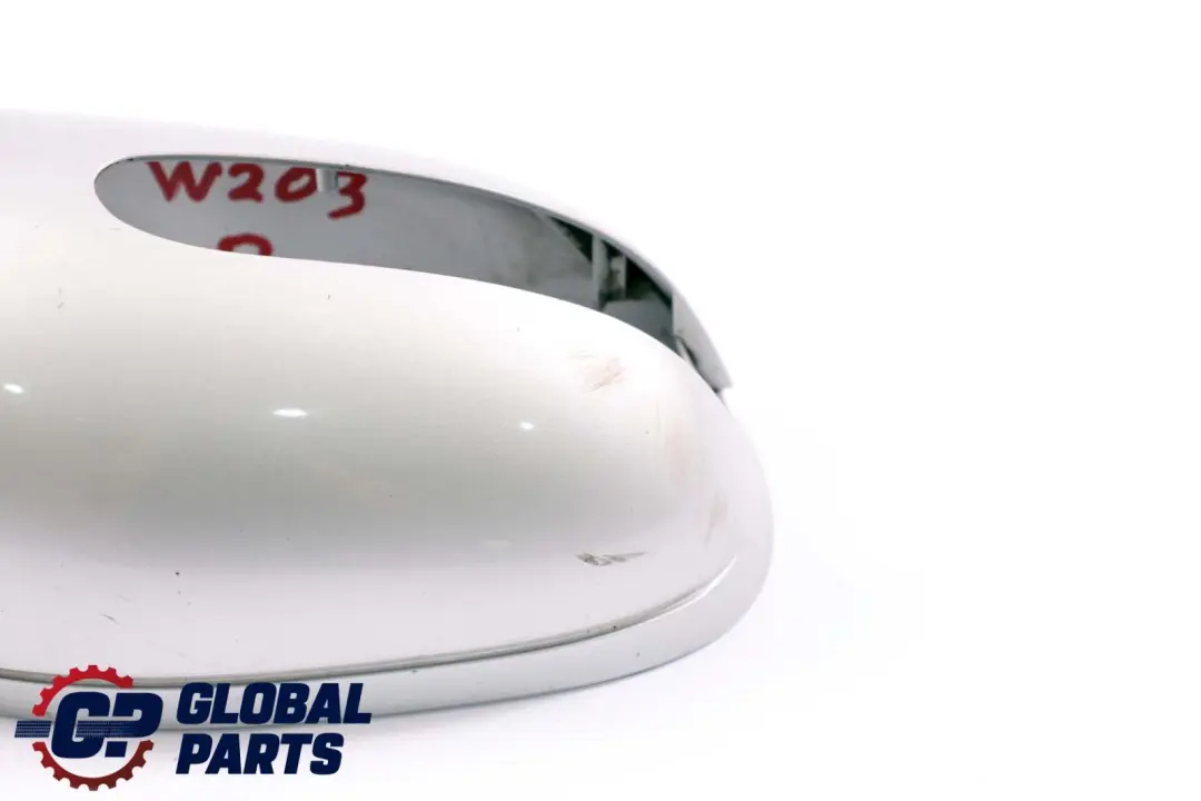 Right Cover Wing Mirror Housing Brilliant Silver to Mercedes C W203 with Part number A2038110460 Mercedes C W203 Right Cover Wing Mirror Housing Brilliant Silver - SKU A2038110460-BS - Part number A2038110460