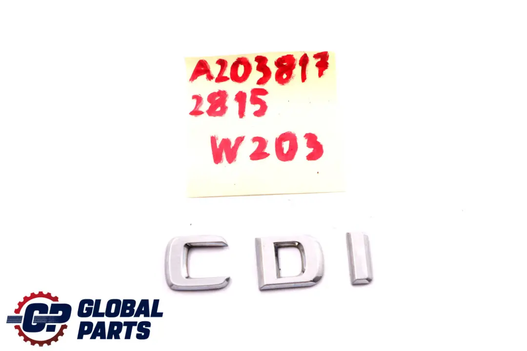  Mercedes-Benz Classe CLC CL203 Stemma Posteriore Scritta Logo Cromo CDI - SKU A2038172815 - Numero di parte A2038172815