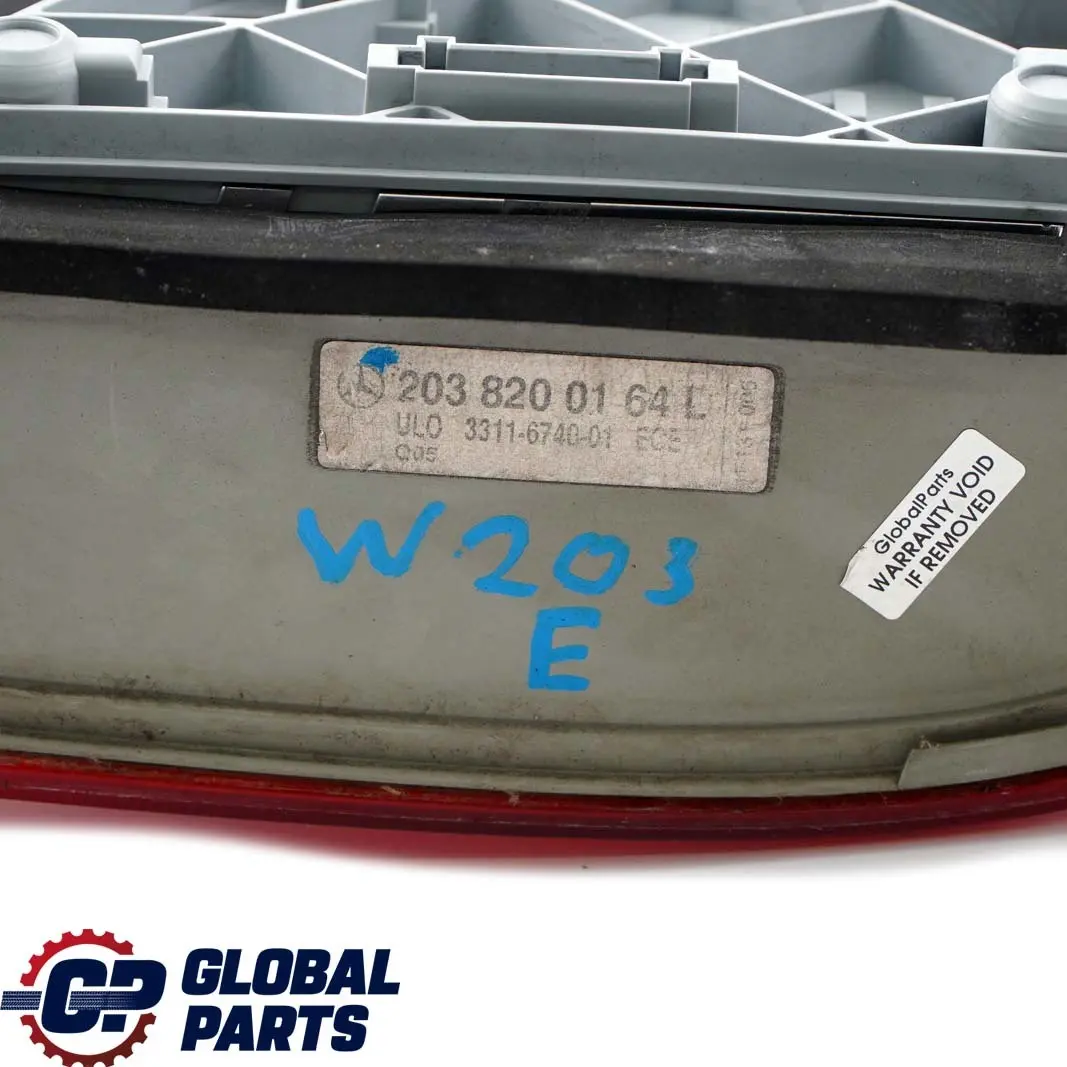 Mercedes-Benz C-Class W203 Rear Left N/S Tail Light Lamp Side Panel to with Part number A2038200164 Mercedes-Benz C-Class W203 Rear Left N/S Tail Light Lamp Side Panel - SKU A2038200164 - Part number A2038200164