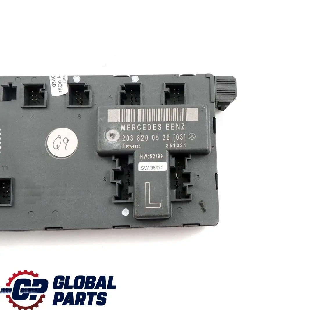 Mercedes-Benz C-Class W203 Front Left Door N/S Control Module to with Part number A2038200526 Mercedes-Benz C-Class W203 Front Left Door N/S Control Module - SKU A2038200526 - Part number A2038200526