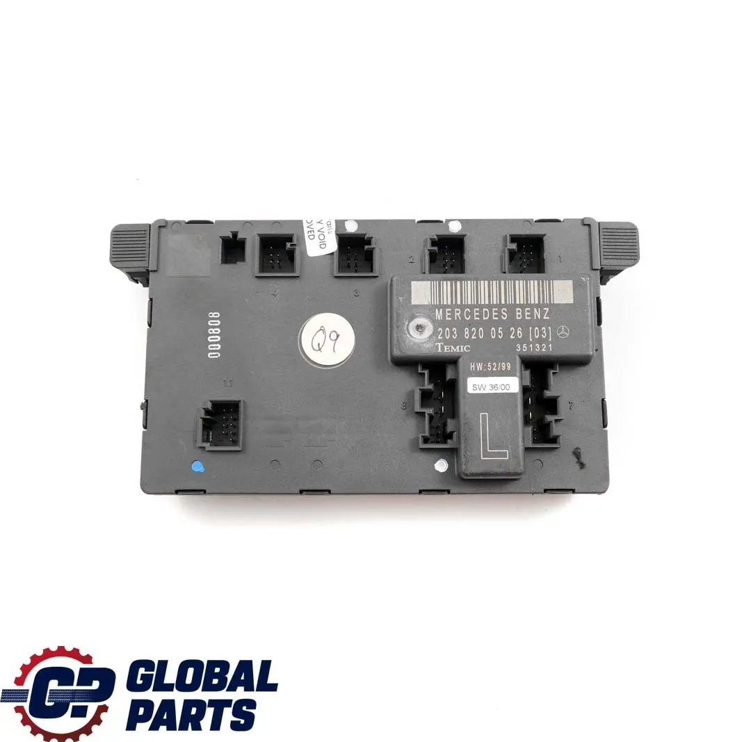  Mercedes-Benz C-Class W203 Front Left Door N/S Control Module - SKU A2038200526 - Part number A2038200526