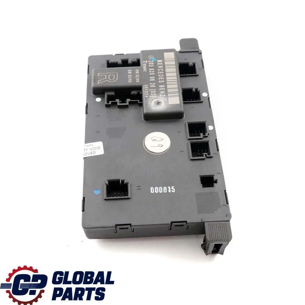 Mercedes-Benz C-Class W203 Front Right Door O/S Control Module to with Part number A2038200626 Mercedes-Benz C-Class W203 Front Right Door O/S Control Module - SKU A2038200626 - Part number A2038200626