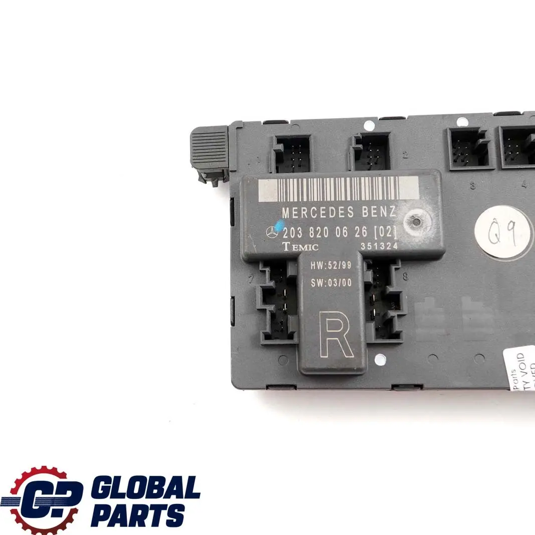 Mercedes-Benz C-Class W203 Front Right Door O/S Control Module to with Part number A2038200626 Mercedes-Benz C-Class W203 Front Right Door O/S Control Module - SKU A2038200626 - Part number A2038200626