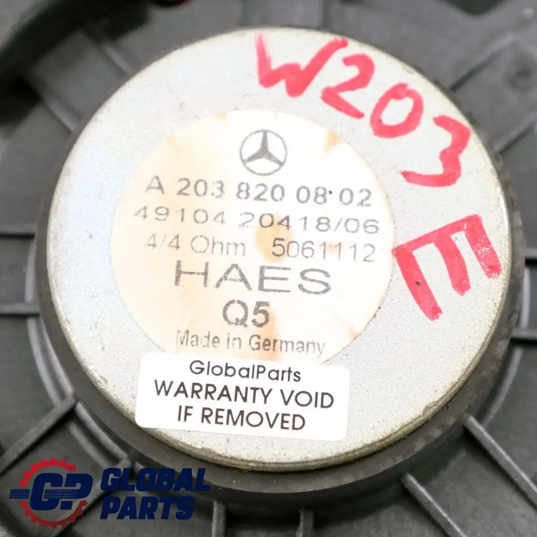 Mercedes Classe C CLK W203 W209 Altoparlante posteriore Subwoofer - SKU A2038200802 - Numero di parte A2038200802